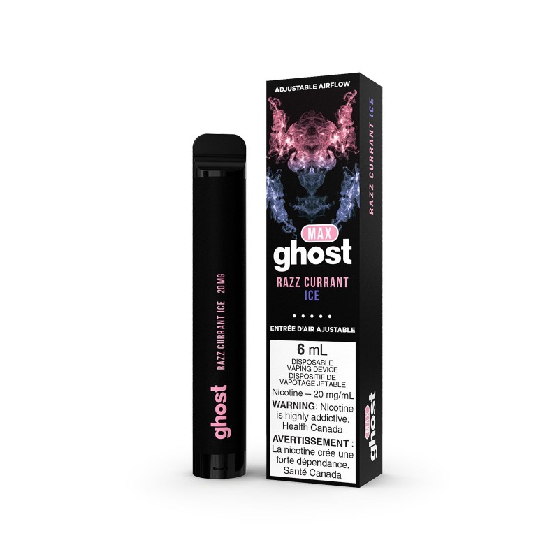 Razz Currant Ice Ghost Max - Disposable Vape